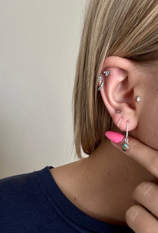 Kingman turquoise earrings