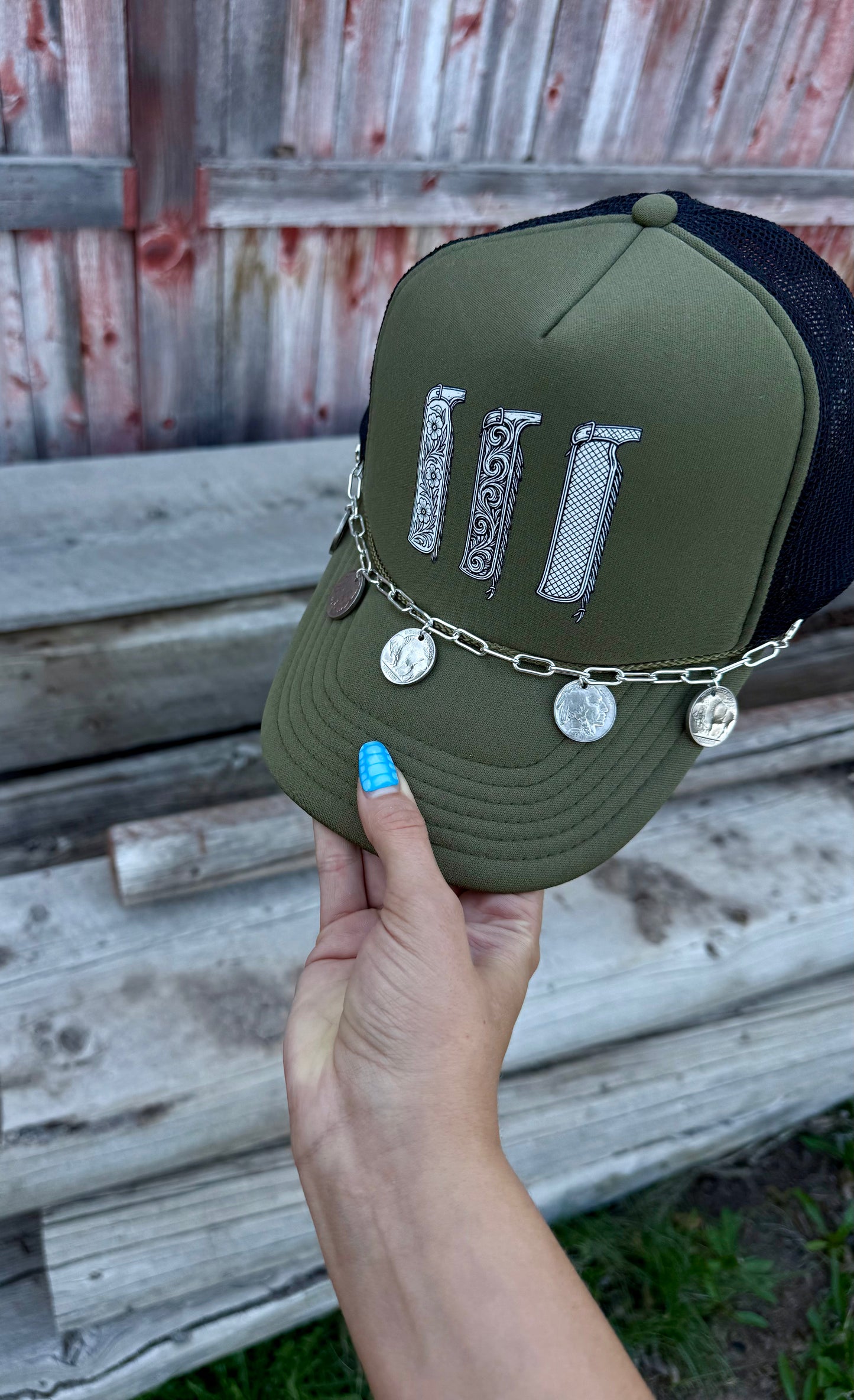 Buffalo nickel hat chain