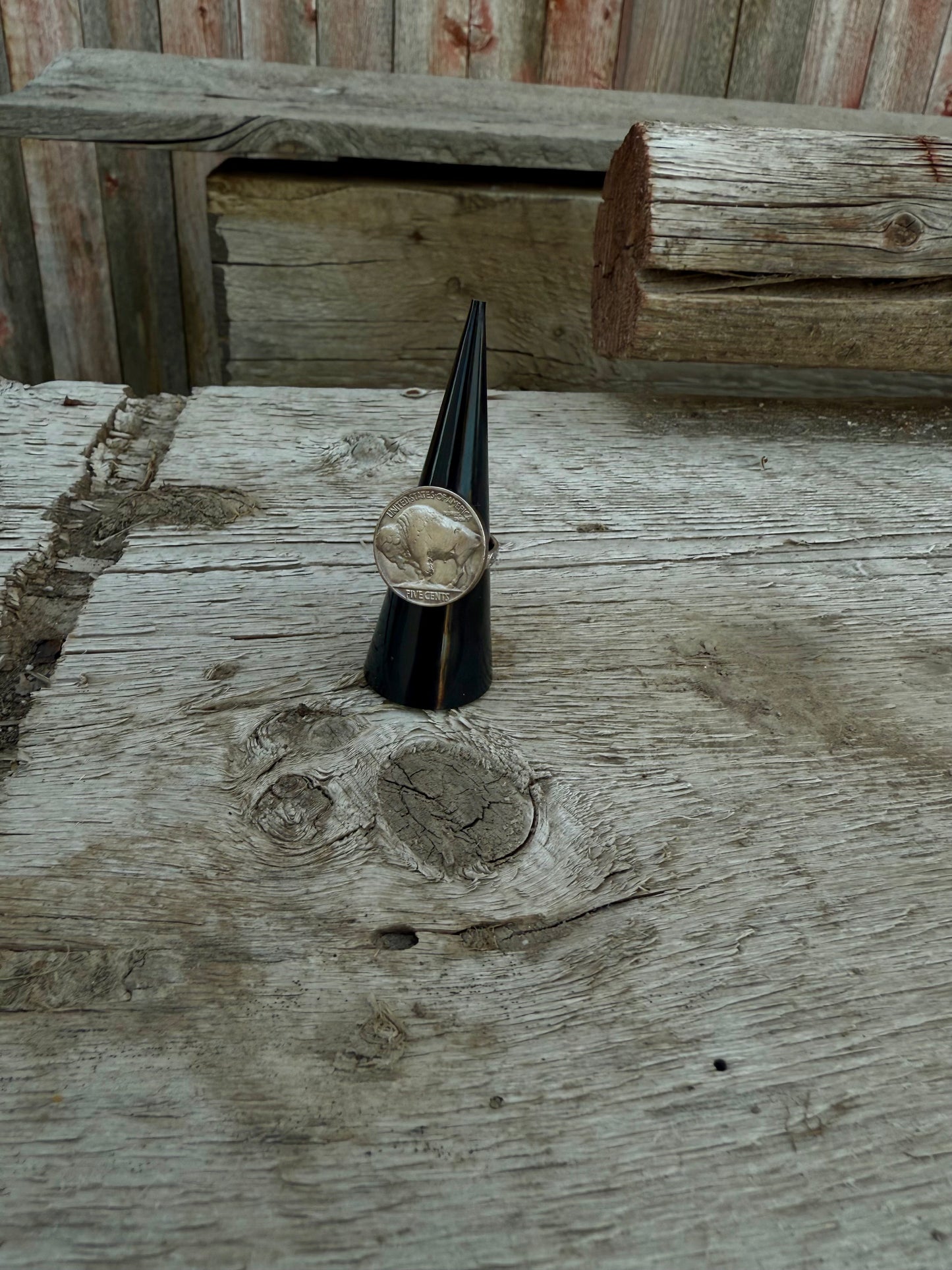 Buffalo nickel ring