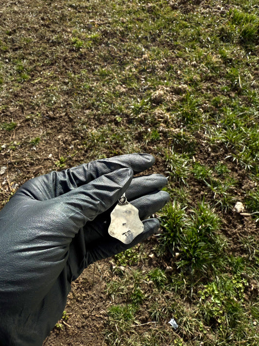 Black onyx, Royston turquoise pendant 