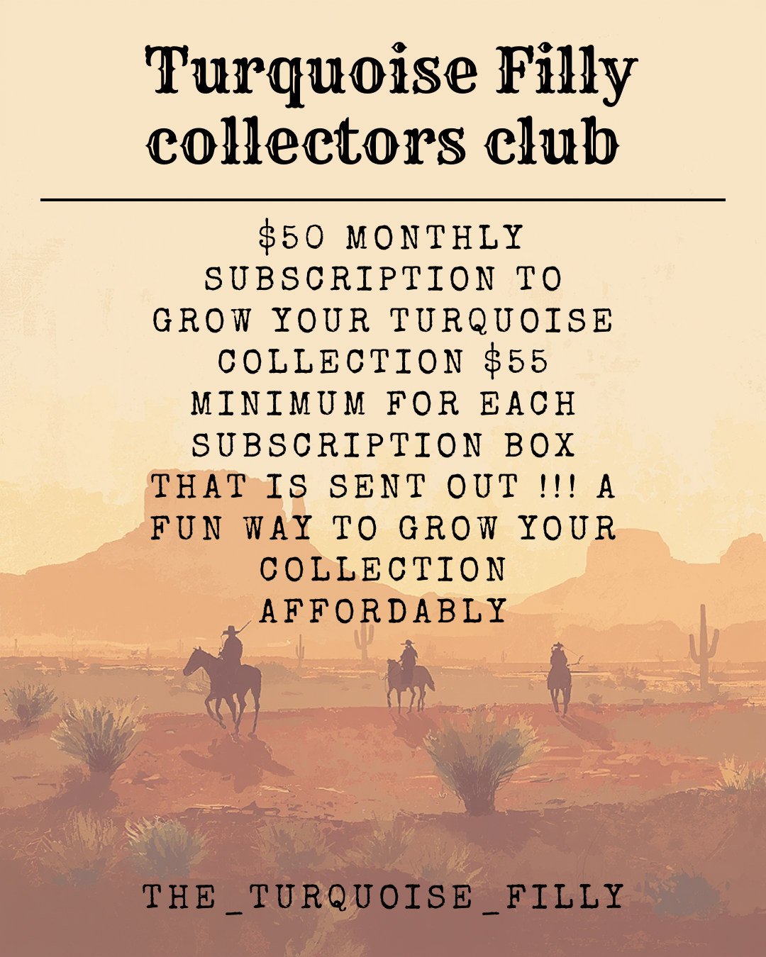 Turquoise Filly collector’s club