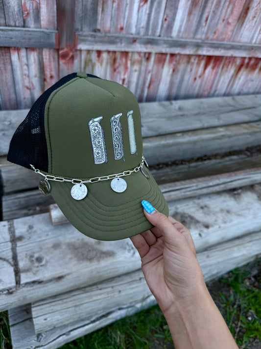 Buffalo nickel hat chain￼