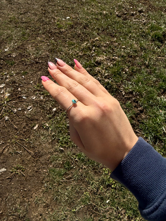 Kingman turquoise ring