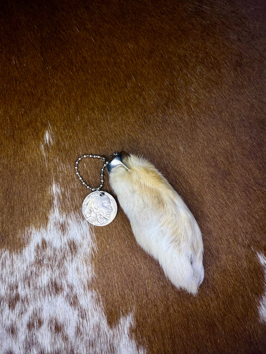 Buffalo nickel keychain￼