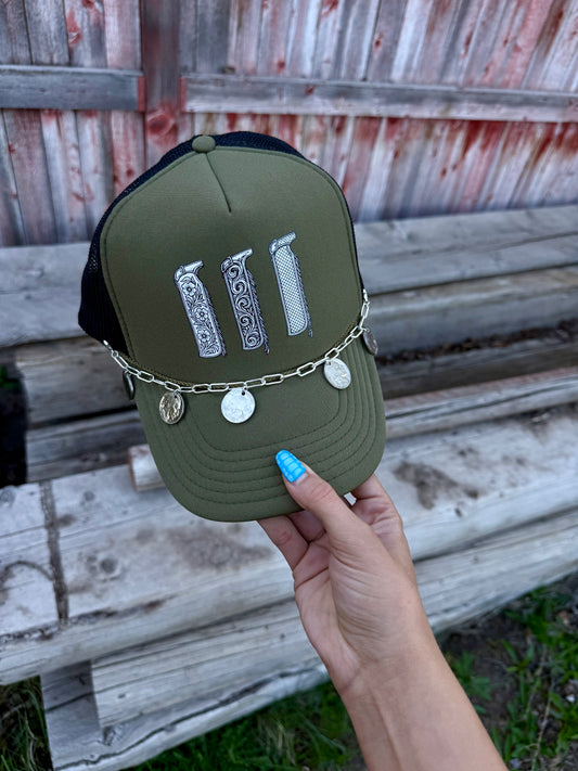 Buffalo nickel hat chain￼