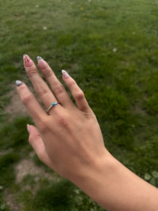 Kingman turquoise ring